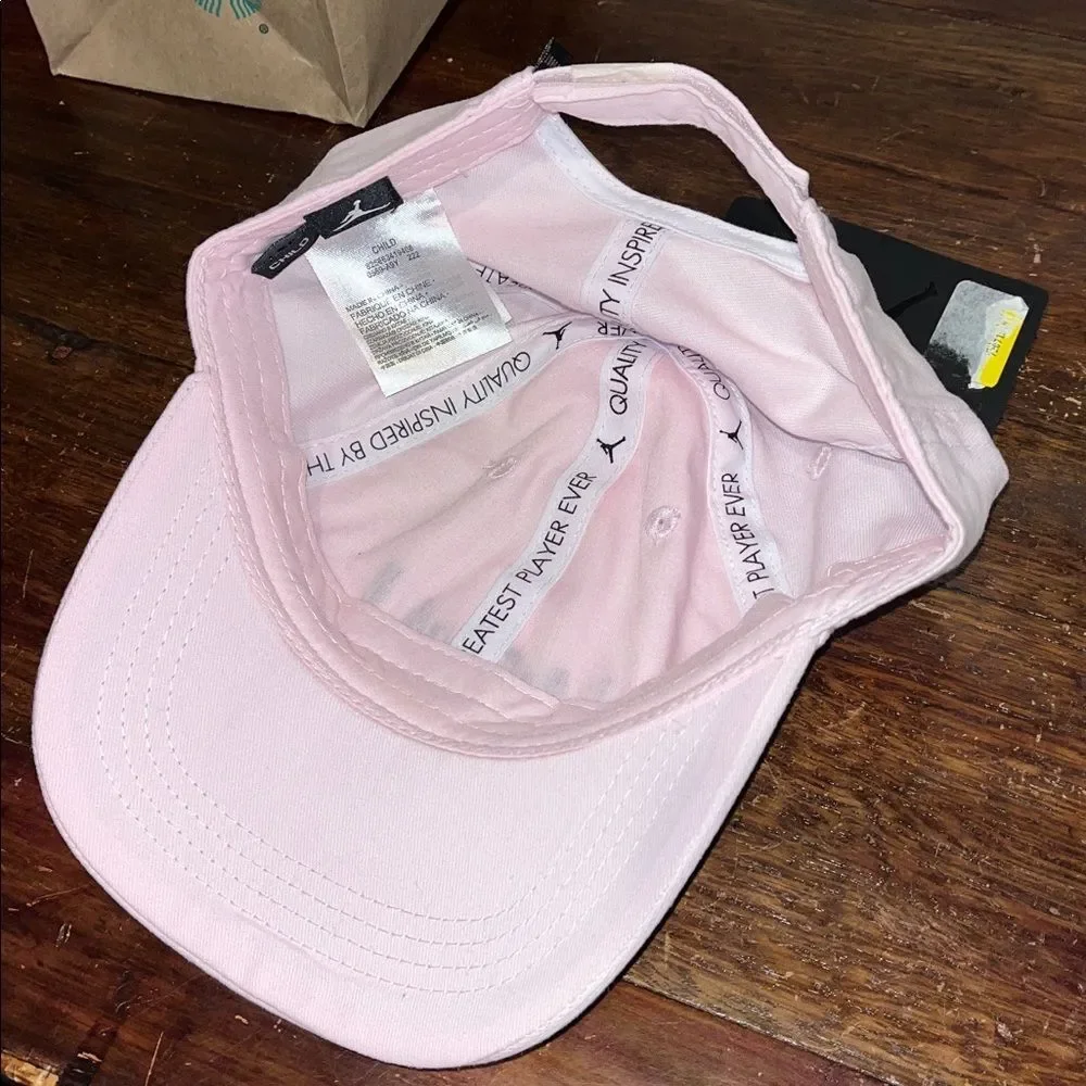 New NWT Pink Nike Air Jordan Jumpman velcro adj Baseball Cap Hat Toddler Child